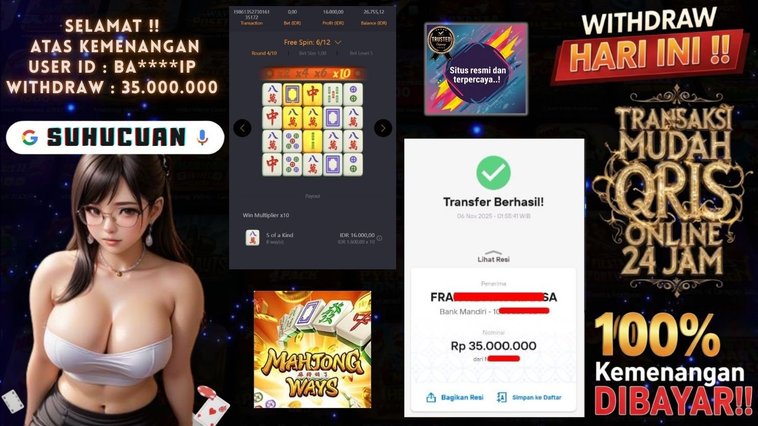 SUHUCUAN JACKPOT SLOT MAHJONG WAYS